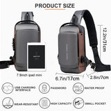 Chest Bag Multifunction Crossbody Sport Running Travel Sling Pack Anti-theft For Men (random Color)
