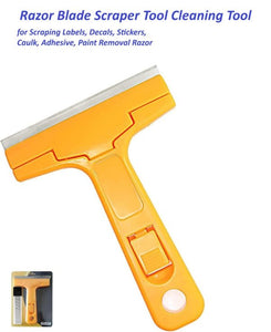 Latest                       Heavy-duty Razor Blade Scraper Tool For Removing Labels, Stickers, Caulk, Adhesive & Paint – Multipurpose Cleaning Tool For Glass, Tiles & Smooth Surfaces | Wall Scraper |scraper With Blade |