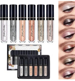 Heng Fang 6 Pcs Liquid Diamond Glitter Eyeshadows Set – Waterproof, Long-lasting, Vibrant Colors With Lightweight Texture For Bold & Sparkling Eye Makeup