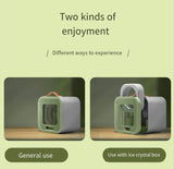 Portable Desktop Air Conditioning Fan | Three Gears Adjustable Strong Cold Air Fast Cooling Usb Fan For Indoor Rechargeable (random Colour)