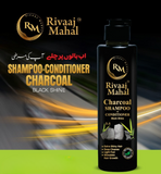 Rivaaj Mahal Charcoal Shampoo + Conditioner – Black Shine Formula For Deep Clean & Smooth Finish