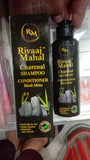 Rivaaj Mahal Charcoal Shampoo + Conditioner – Black Shine Formula For Deep Clean & Smooth Finish