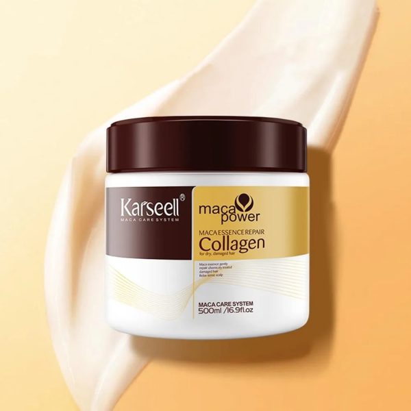 Sealed Packed Karseell Hair Mask Collagen Treatment Cream – Argan Oil & Maca Essence, 16.9 Oz 500ml