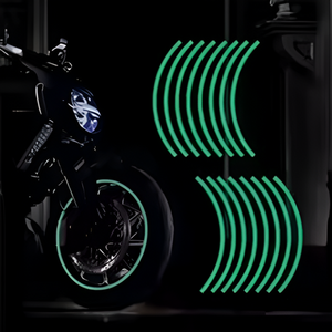 Universal Reflective Wheel Stickers Set | Rim Stripe Decal Tape – Reflective Rim Tape | Wheel Stripe Decal Trim For Motorcycle Wheels