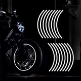 Universal Reflective Wheel Stickers Set | Rim Stripe Decal Tape – Reflective Rim Tape | Wheel Stripe Decal Trim For Motorcycle Wheels