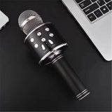 Ws-858 Wireless Bluetooth Handheld Karaoke Portable Microphone With Built-in Rechargeable Speaker (random Color)