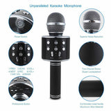 Ws-858 Wireless Bluetooth Handheld Karaoke Portable Microphone With Built-in Rechargeable Speaker (random Color)